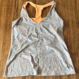 The North Face Orange and Blue Women's Top